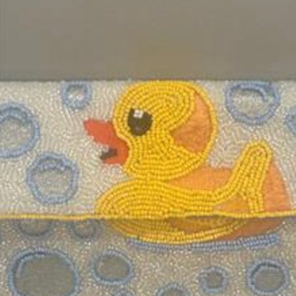 Handcrafted in India Rubber Ducky Duck Bubble Bath Tub Handbag Viral Tik Tok - Picture 2 of 4